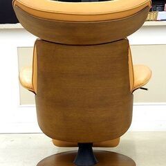 札幌市/清田区 冨士ファニチア リクライニングチェア ハンマーヘッドシャーク ブラウン系 2014年製 回転チェア 1人掛け 美品