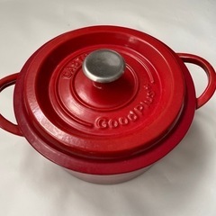 CASTPOT 鉄鋳物ホーロー鍋　赤