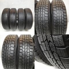 ＜スタッドレス & ホイール 4本＞ 145/80R13 ダンロップ 70～80% 13x5J Ranvic 4H -100 -114.3 -110