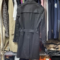 BALENCIAGA バレンシアガ トレンチコート ダブルコート ブラック 46