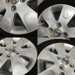 ＜スタッドレス & ホイール 4本＞ 155/65R14 ダンロップ ウィンターマックスWM02  14x4.5J 日産 MOCO 純正 4H -100