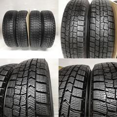 ＜スタッドレス & ホイール 4本＞ 155/65R14 ダンロップ ウィンターマックスWM02  14x4.5J 日産 MOCO 純正 4H -100
