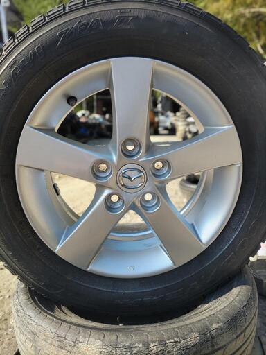 MAZDA純正R15ホイール スタッドレス付き4本セット | semente-cdp.pt