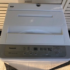 #6524 パナソニック 全自動洗濯機 5kg NA-F50B13-N