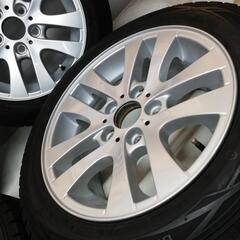 ＜スタッドレス・ホイール 4本＞  205/55R16 ダンロップ 2016年 80～85%  16x7J BMW E90 純正 5H -120 