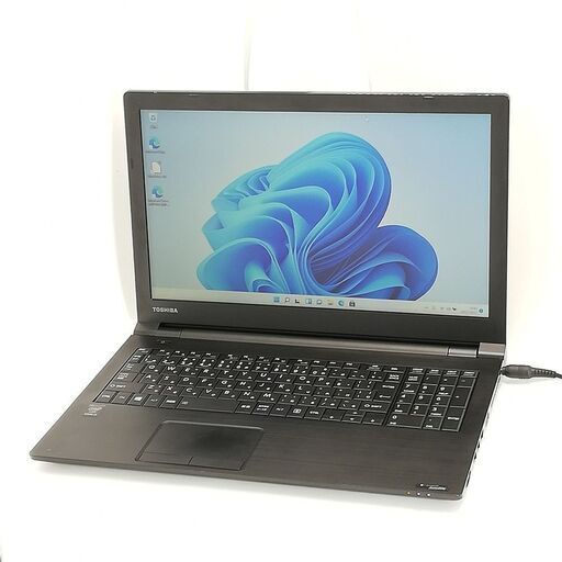 保証付 即使用可 Wi-Fi有 15.6型 ノートパソコン 東芝 B35/R 中古良品 第5世代 Core i3 4GB DVDRW 無線 Bluetooth Windows11 Office