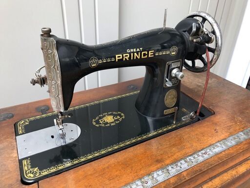 アンティークミシン 足踏みミシン PRINCE プリンス HA-1 鉄脚 昭和