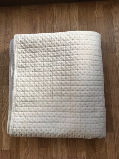 ラグ　無印用品　195×195  綿100% キルティング　ベージュ