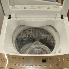 店頭受け渡し】ヤマダセレクト 全自動洗濯機 8kg YWM-TV80G1 2022年製 