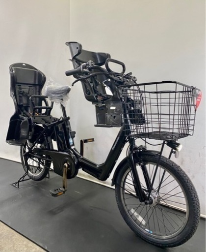 関東全域送料無料 保証付き 電動自転車　パナソニック　ギュットアニーズ　20インチ 3人乗り 8.9ah 黒