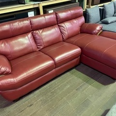 カウチソファー！本革製！新品です！334,000円ヲ79,800円
