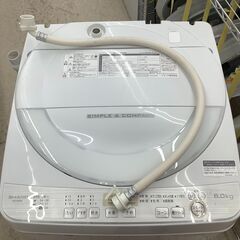 SHARP/シャープ 6kg 洗濯機 ES-GE6C-W 2018年製【ユーズドユーズ名古屋