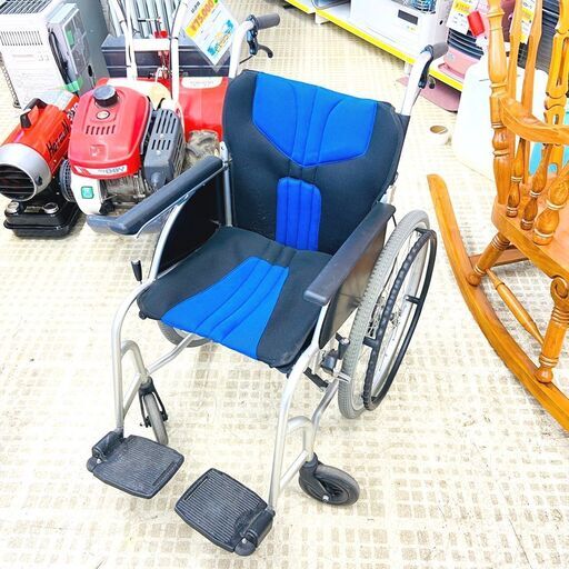 12/4日進医療器/NISSIN 車いす  折りたたみ 自走式 22インチ