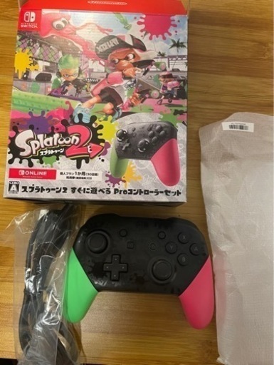 【箱付き新品】SWITCH PROコントローラー スプラトゥーン2エディション