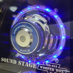 【動画あり】FUSION アンプ内蔵 シングル ウーファー