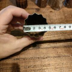 カヌレ型（中）10個　直径4.5cm　銅（中はスズ素材）