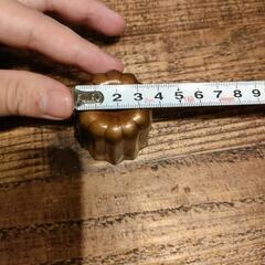 カヌレ型（中）10個のみ　直径4.5cm　銅（中はスズ素材）