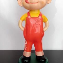 不二家 非売品 昔の首振りペコちゃん 30cm位 猫目 昭和レトロ