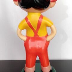 不二家 非売品 昔の首振りペコちゃん 30cm位 猫目 昭和レトロ