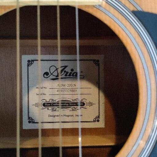Aria ADW-200 アコースティックギター 【ケース付き】