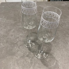 シャンパン　ワイン　グラス　2客セット