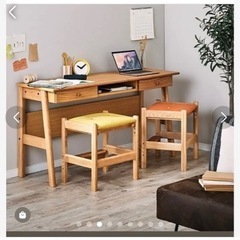 こどもと暮らし　入学準備　学習机とランドセルラックセット