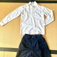 【終了】大阪市立　小学校　制服（標準服）男子　紺ズボン　シャツ（...
