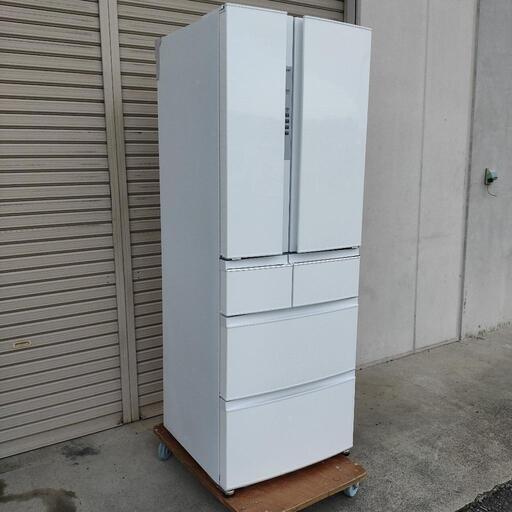 中古品 MITSUBISHI 三菱 461L 冷蔵庫 6ドア MR-RX46C-W 2018年製 自動製氷 大型冷蔵庫 管M204