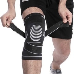 新品　膝サポーター 加圧ベルト 怪我防止 衝撃保護 膝固定 左右兼用