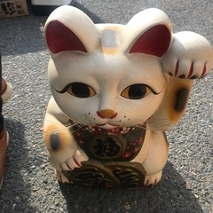 △招き猫　貯金箱　置物