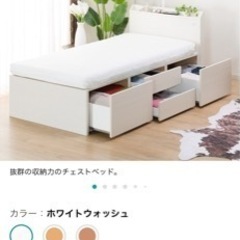 ニトリシングルベッド＋マットレス+ボックスシーツ