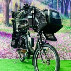❷ 4430 新品長生き8.9A 新品日本製タイヤ　子供乗せ電動自転車