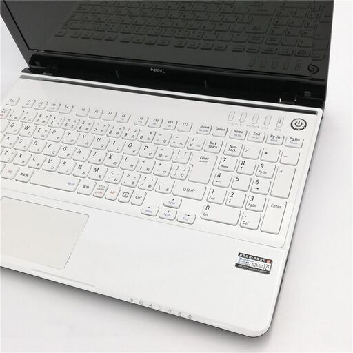 保証付 新品SSD Wi-Fi有 15.6型 ノートパソコン NEC PC-LS350MSW 美品
