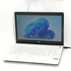 保証付 新品SSD Wi-Fi有 15.6型 ノートパソコン NEC PC-LS350MSW 中古美