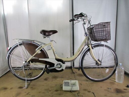 C309★整備済み　中古電動自転車★ブリヂストン　assista【24インチ　 8.1ah 　ベージュ】
