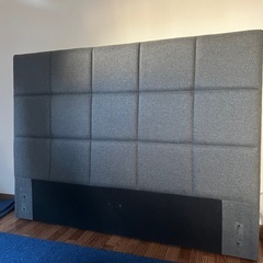 セミダブルベッドフレーム　美品　Zinus ダークグレー 木製 すのこ