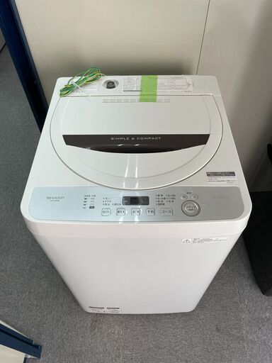 【500円引きクーポン】 ●2018年製 ●ES-GE5B●洗濯機 ⭐️SHARP⭐️全自動洗濯機 洗濯機