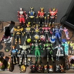 【ネット決済・配送可】仮面ライダーシリーズ　ソフビ、指人形、その他部品