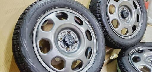バリ山スタッドレス+新車外しハスラー純正ホイールセット165/60R15