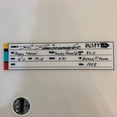 ショートボードRUSTY  Happy Shovel5’4デッキパッドお付けします。