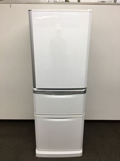 三菱電機 3ドア 冷蔵庫 MR-C34Z-W 2016年製 335L・右開き 3ドア パールホワイト