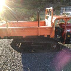 運搬車 チクスイ 手動式ダンプ 400kg積み 実働！！ ガソリンエンジン！！