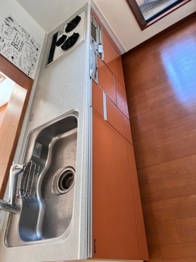 TAKARA STANDARD 食器洗浄機付きキッチン　タカラスタンダード　都市ガス3口コンロ
