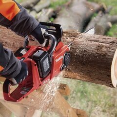 ★新品未使用最安値マキタ 充電式チェンソー ガイドバー400mm 赤 18V+18V バッテリ充電器別売 MUC400DZFR★