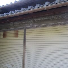 価格交渉OK 引き取りのみ 奈良県下市町◆手動 鍵なし 東洋シャッター W1440mm H2240mm 2枚セット◆上げ下ろしは滑らかです