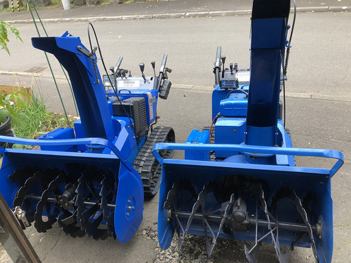 取り引き決定致しました。No.1 ヤマハ除雪機　中古　YT875E 8馬力　左右電動シューター　サイドクラッチ付き