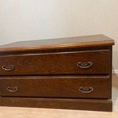 三越家具　2段ローチェスト　ブルージュ