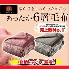 新品未開封　モリリン　あったか6層　毛布　ピンク　シルバー　各一点　2枚セット モリリン 布団・快眠グッズ あったか6層毛布プレミアム ダブル