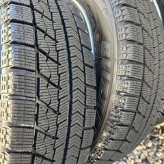 スタッドレスタイヤ９部山　アルミホイールセット　ブリヂストンVRX  155/65/14  商品説明を良くご覧ください。