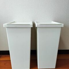 【お取引中】２個セット　ホワイトゴミ箱